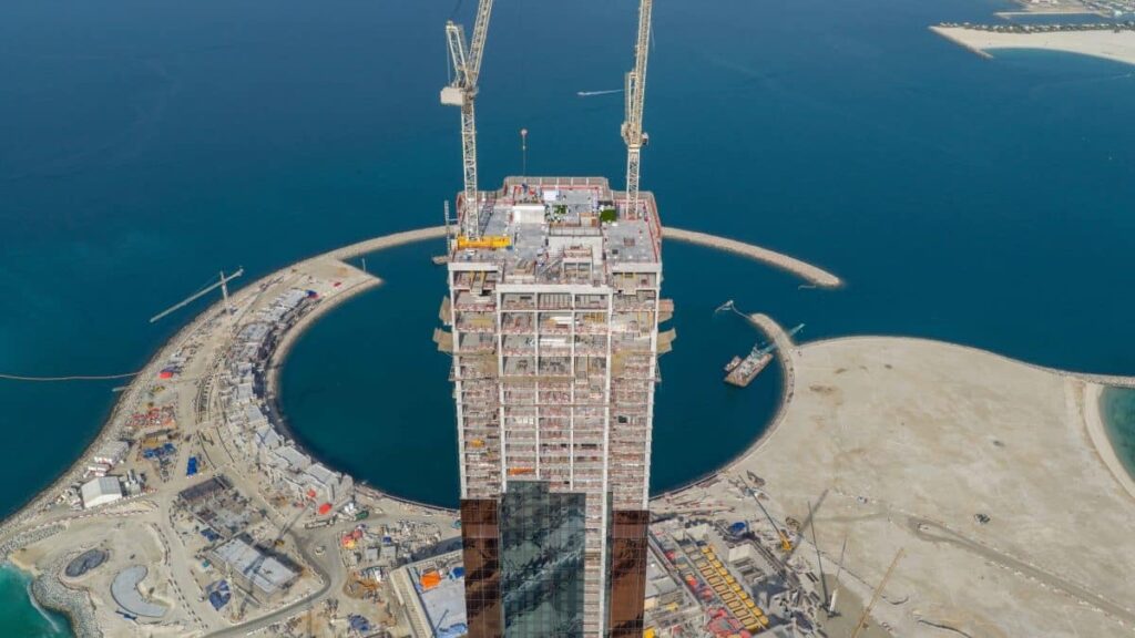 Wynn Al Marjan Island avancement du chantier debut 2026 1