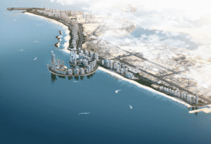 Sobha Downtown Umm Al Quwain le meilleur projet des Émirats vue aérienne