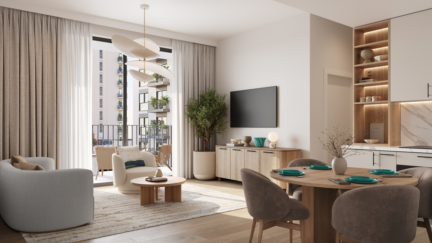 Olbia par Nshama Group appartements à Town Square Dubai