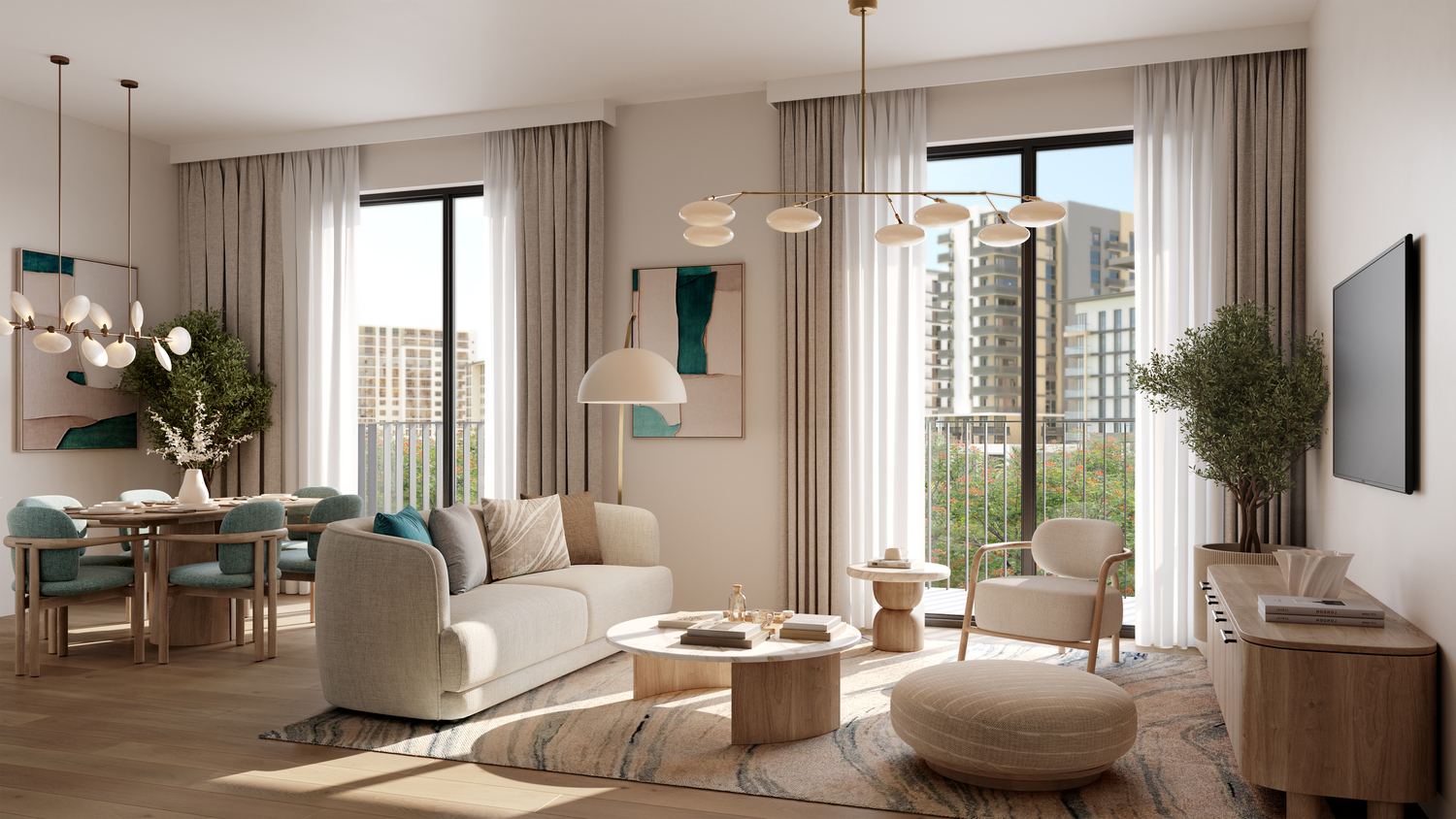 Olbia par Nshama Group appartements à Town Square Dubai