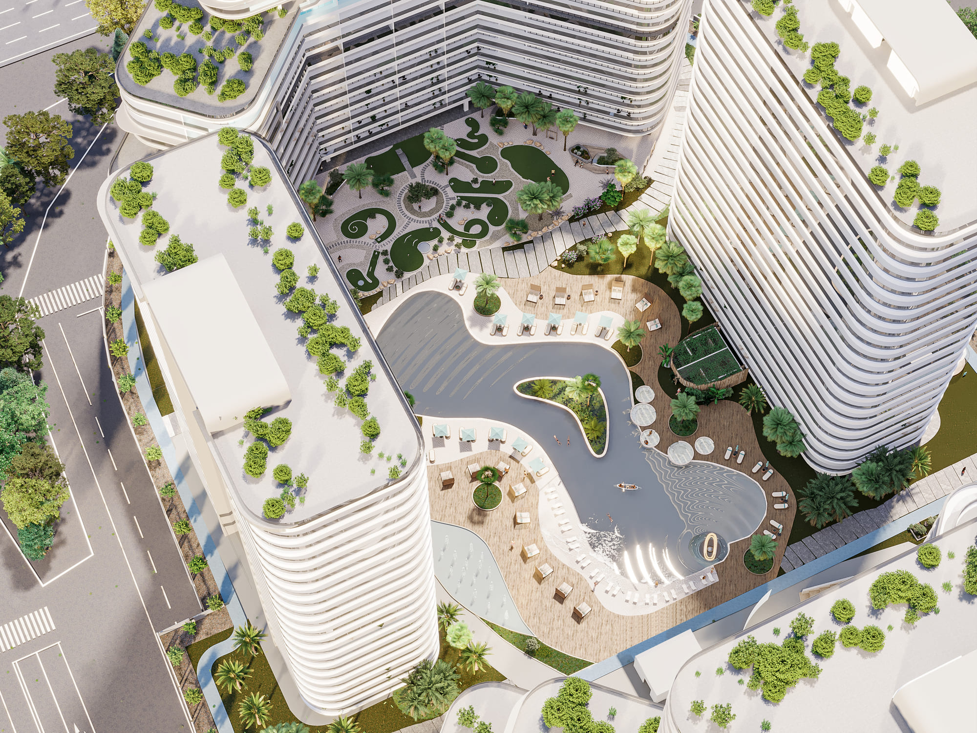 The Central Downtown AQUA Properties appartements à Arjan Dubai