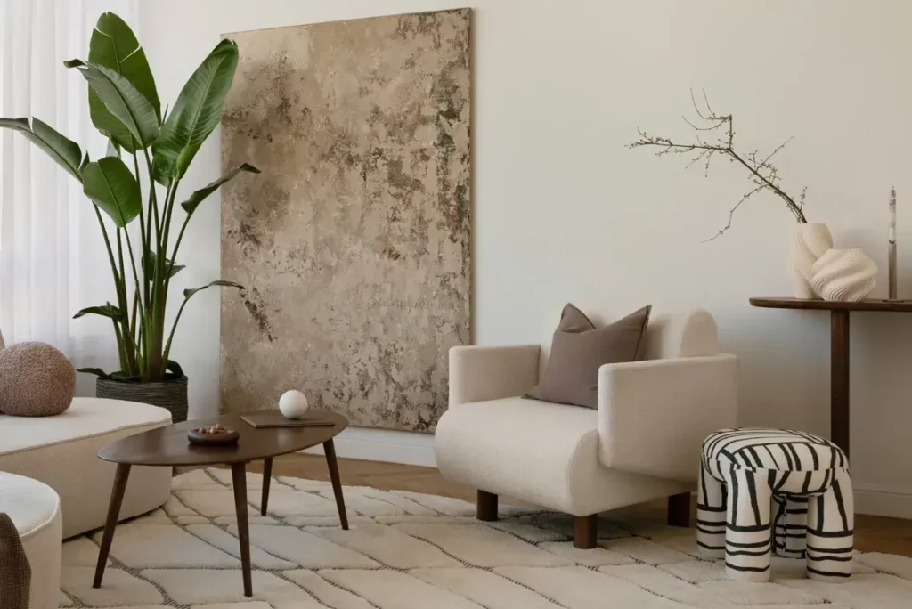 Intérieur moderne avec plantes et mobilier Golf Vale Emaar South