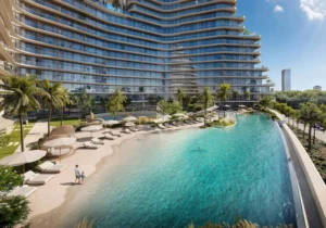 Complexe résidentiel avec piscine et plage artificiel Iman Developers à Dubai