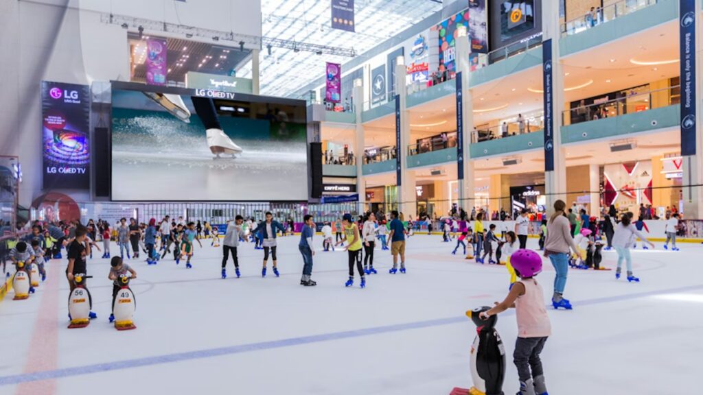 La patinoire olympique Dubai Ice Rink Dubai Mall