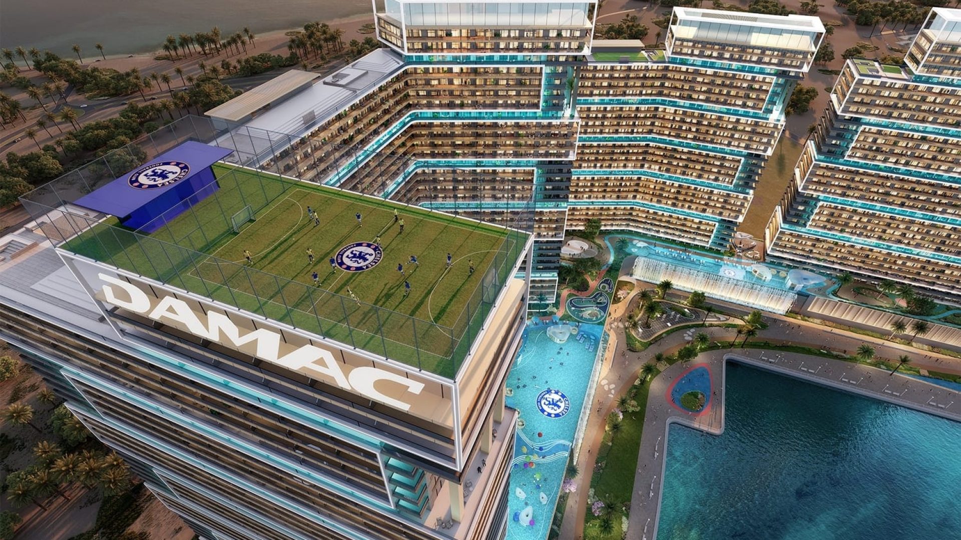 Chelsea Residences par le promoteur Damac appartements de luxe à Dubai Maritime City