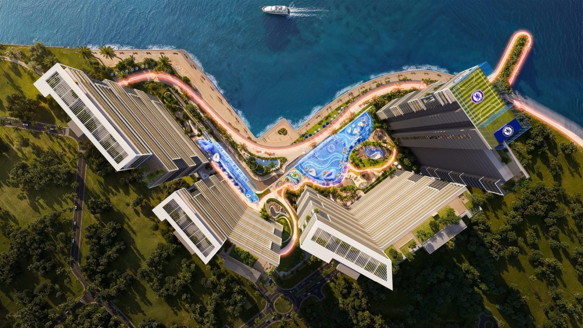 Chelsea Residences par le promoteur Damac appartements de luxe à Dubai Maritime City