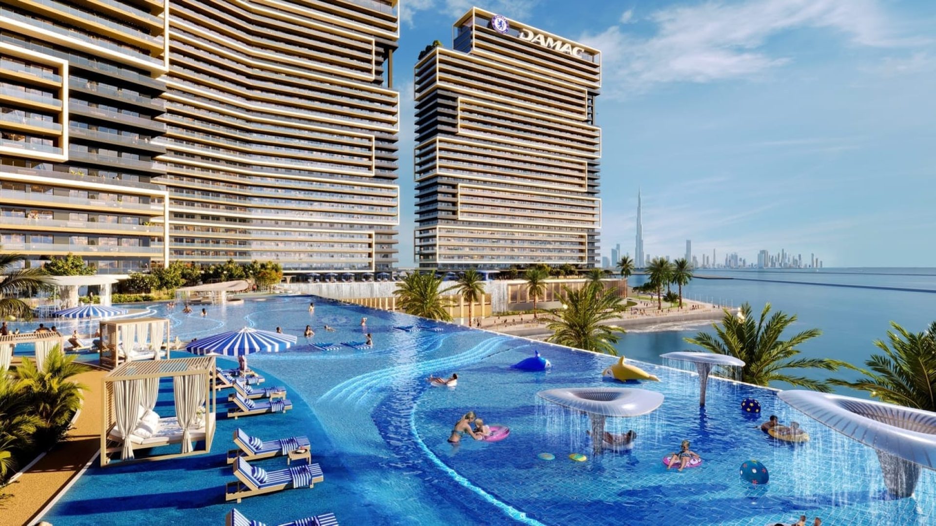 Chelsea Residences par le promoteur Damac appartements de luxe à Dubai Maritime City