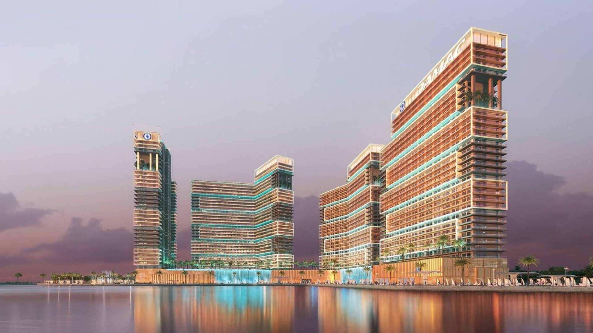 Chelsea Residences par le promoteur Damac appartements de luxe à Dubai Maritime City