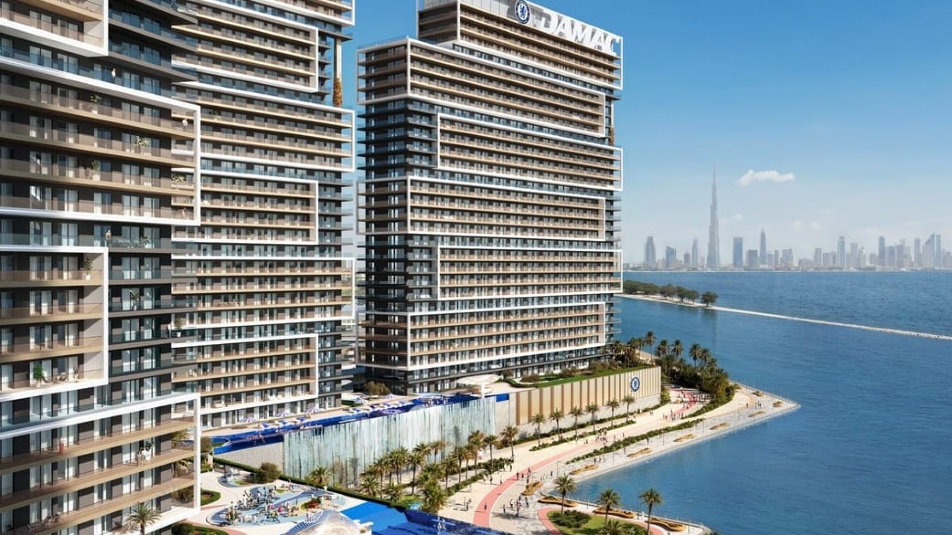 Chelsea Residences par le promoteur Damac appartements de luxe à Dubai Maritime City