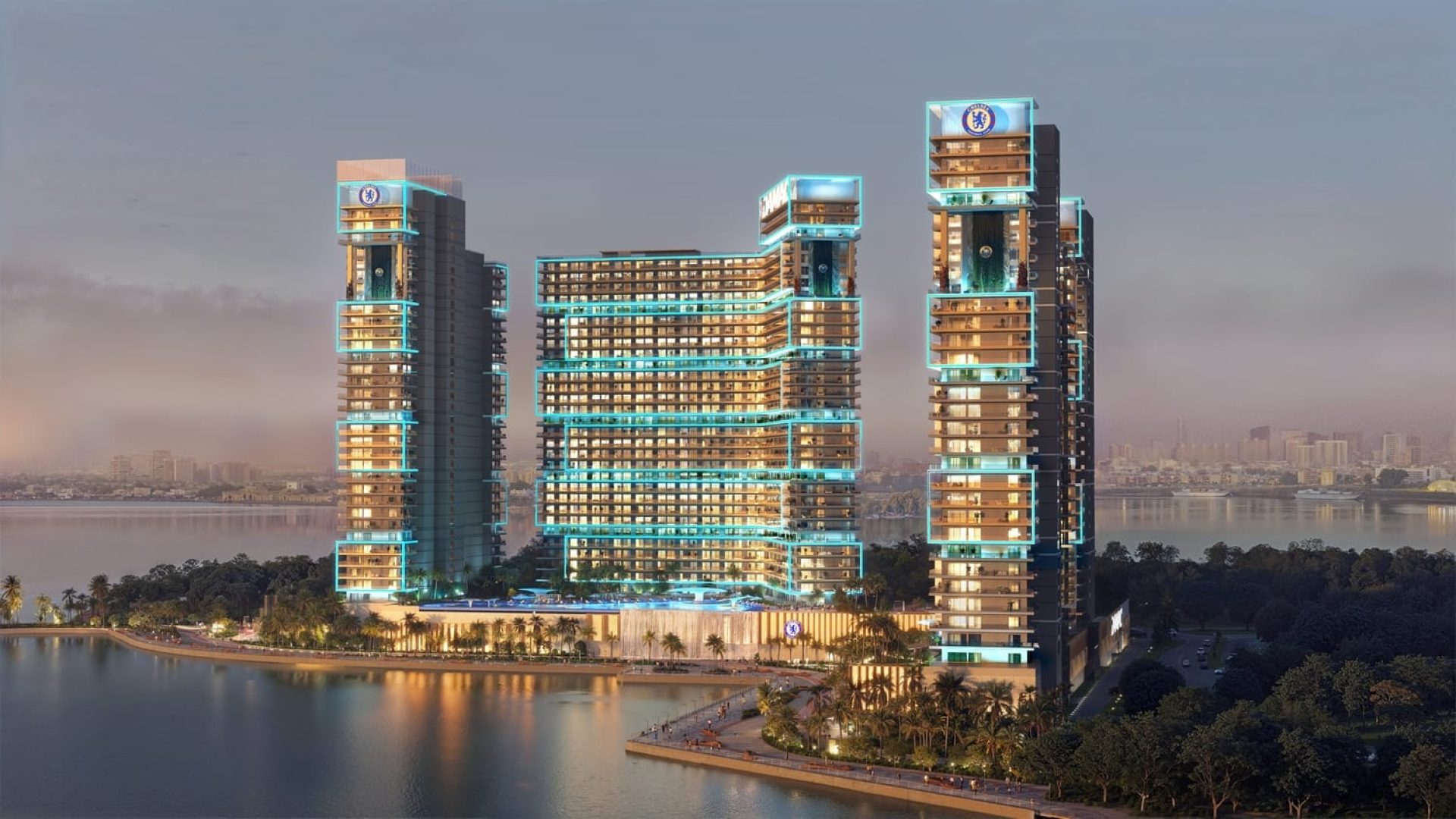 Chelsea Residences par le promoteur Damac appartements de luxe à Dubai Maritime City